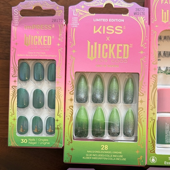 Kiss Falscara Wicked Lash and Nail Set - Green, Pink, Black - Picture 5 of 5
